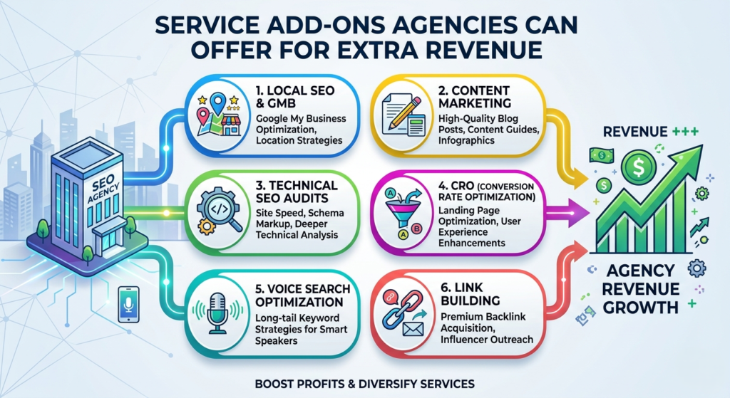 SEO Service Add-ons Agencies Can Offer for Extra Revenue
