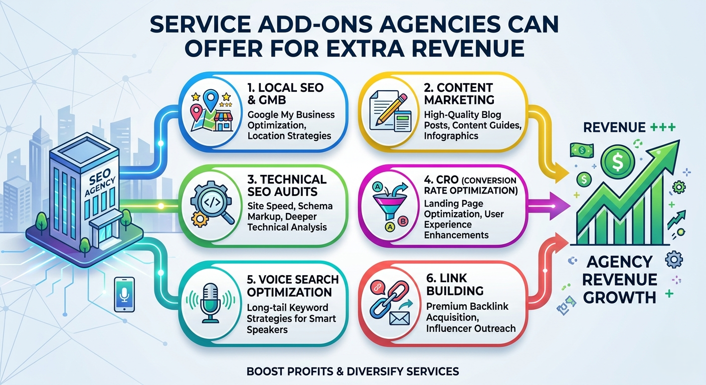 SEO Service Add-ons Agencies Can Offer for Extra Revenue